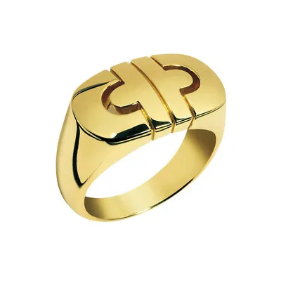 $1028.08 • Buy Bvlgari Parentesi 18k Yellow Gold Ring-Very Good Condition & Authentic