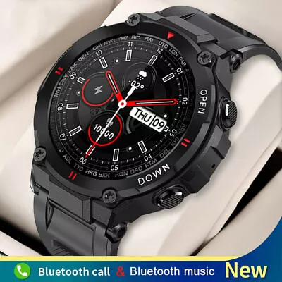 $51.99 • Buy Bluetooth Call Smart Watch Men Sports Heart Rate Blood Pressure Oxygen Monitor