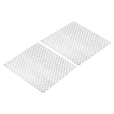 2pcs 8 X8  304 Stainless Steel Perforated Sheet 0.32  Hole Metal Mesh Plate • $24.04