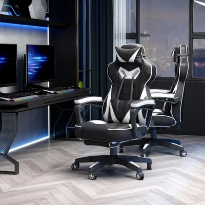 £129.99 • Buy Gaming - Office Chair Adjustable - Black And White