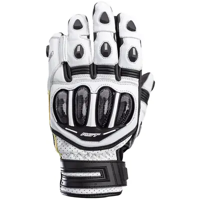 Rst Tractech Evo 4 Ce Mens Race Kangaroo Motorcycle Short Glove - White 12 Xxl • $99.59