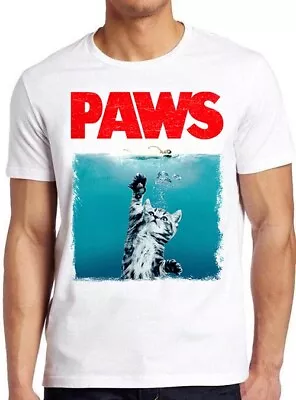 Paws Jaws Cat Fun Pet Lover Best Gift Funshirt Funny Kitten Tee T Shirt M930 • £6.35