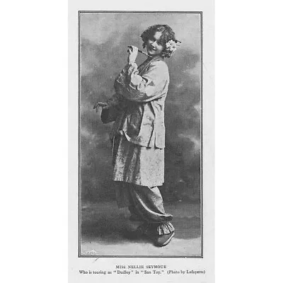 Miss Nellie Seymour Edwardian Actress - Antique Print 1901 • £5.99