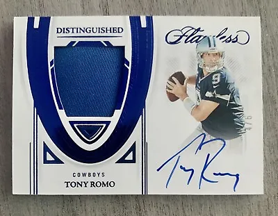 $199.99 • Buy 2022 Panini Flawless Tony Romo Distinguished Patch Autographs Sapphire 4/6