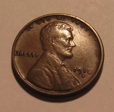 1910 S Lincoln Cent Penny - Extra Fine Condition - 4SU-2 • $2.25