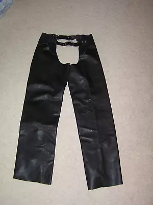 Men's Leather Motorcycle Riding Chaps • $13.99