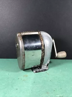 Vintage Boston Pencil Sharpener | Model L | 1 Hole Manual Crank | Wood Handle • $9.99