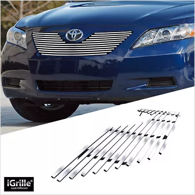 Fits 2007-2009 Toyota Camry Main Upper Stainless Silver Billet Grille Insert • $69.99