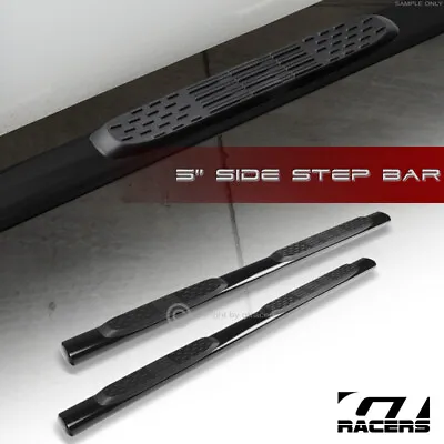 For 2004-2012 Colorado Crew Cab 5  Oval Black Side Step Nerf Bars Running Boards • $157