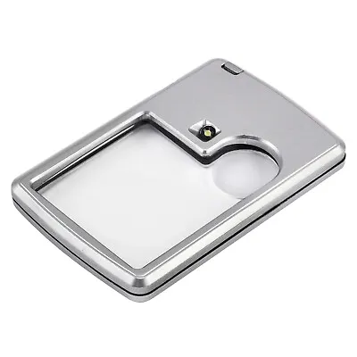 TRIXES Pocket Magnifying Glass NEW 3X 6X Quality Illuminated Double Magnifier • £4.49