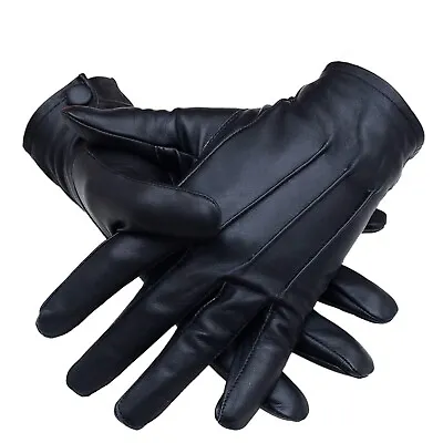 Men Medieval Costume Leather Gloves Driving Fashion Formal Victorian Steampunk • $21.50