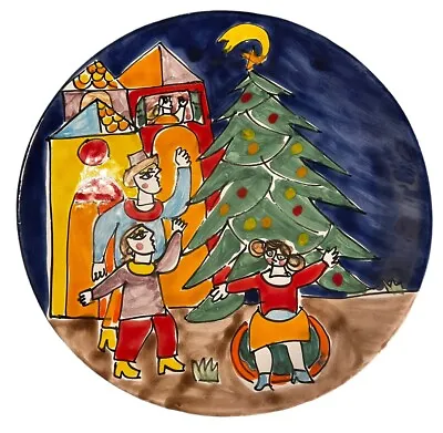 La Musa Giovanni DeSimone For Sax Fifth Avenue Christmas Tree Plate Wall Plate • $249