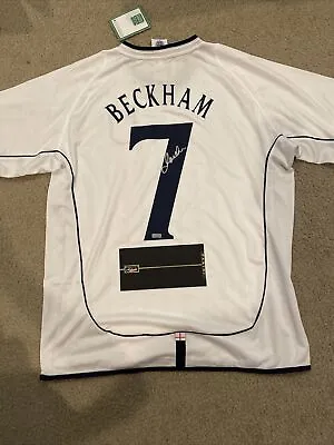 David Beckham Signed Autographed England Jersey Panini COA • £1447.69