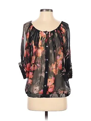 $39.99 • Buy Fifteen Twenty Women Black Long Sleeve Silk Top S