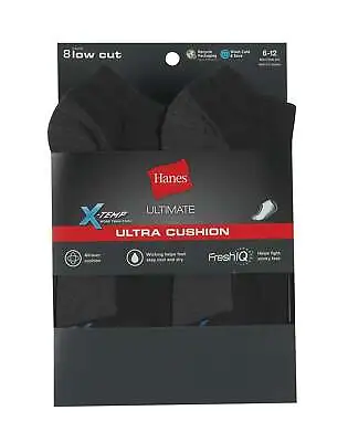 Hanes Ultimate Men's FreshIQ X-Temp Ultra Cushion Low Cut 8-Pack • $13.12