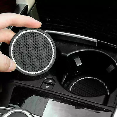 2x Universal Car Bling Rhinestone Cup Holder Insert Coaster Interior Accessories • $8.98