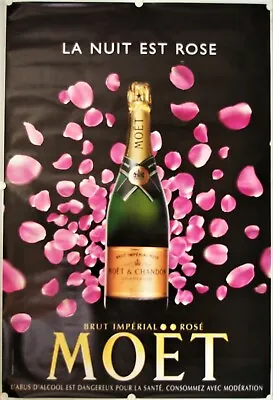 LA NIGHT EST PINK Crut Imperial Rosé Poster MOËT & CHANDON - 120x177 Cm  • $43.28