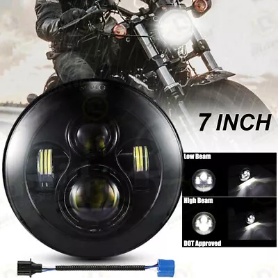 $30.99 • Buy 7  Inch LED Headlight Hi-Lo Beam Projector For Yamaha V Star 650 XVS650A Classic