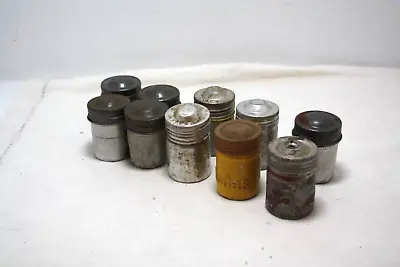 $19.99 • Buy Vintage Metal 35 MM Film Canisters Empty All With Lids Lot Of 10