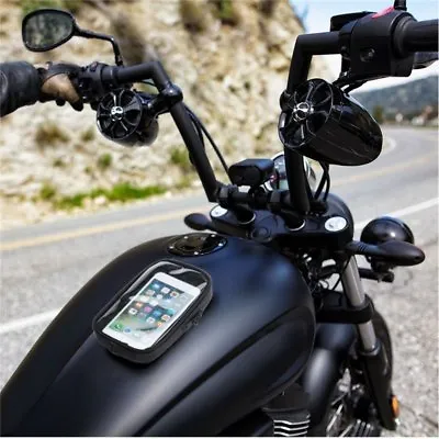 Motorcycle Magnetic Oil Fuel Tank Bag Gas Bag Phone Pouch GPS Cell Phone Holder • $20.69