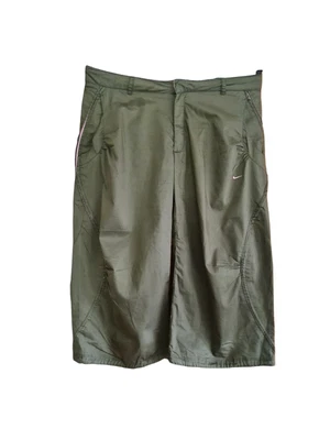 £25.50 • Buy Nike Women's Fit Dry Studio Cropped Trousers Khaki Green Size 12 UK Vintage Y2K 