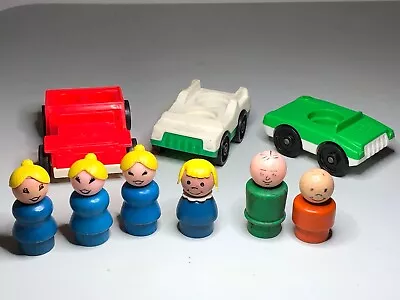 Vintage Little People Figures And Cars • $18