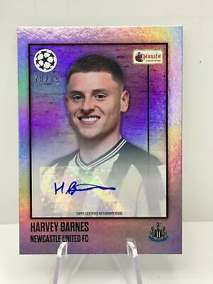 Topps Merlin Heritage 23/24 - Harvey Barnes Auto Autograph /99 Newcastle United • $29