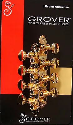 Grover 304G Sta-Tite™ Mandolin Tuning Machines Gold Finish • $44