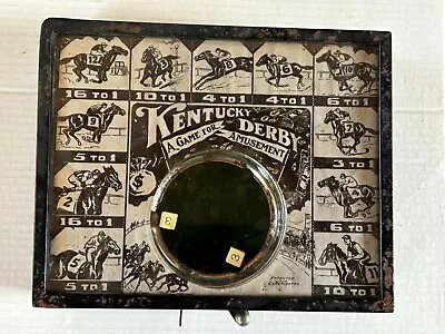 Vintage Kentucky Derby Horse Race Mechanical Dice Spinner Chance Game • $199.99