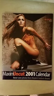 Maxim Uncut 2001 Calendar-Mint Throughout-Very Nice! • $14.95