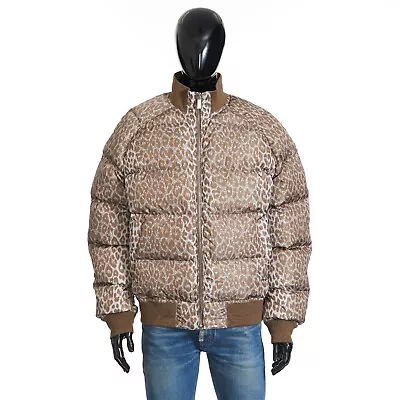 DIOR 2700$ Leopard Pattern Print Down Jacket - Quilted Padded • $1225