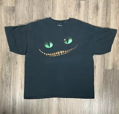 Vintage Movie Promo Alice In Wonderland Johnny Depp Cheshire Cat Disney Xl Black • $16.88