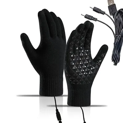 USB Heated Gloves Windproof Rechargeable Touchscreen Skiing Gloves For Men Women • $15.01