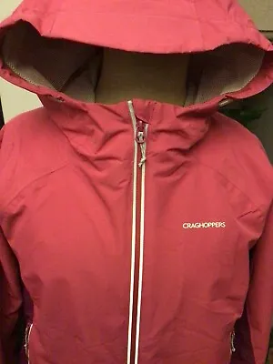Womens Craghoppers Aquadry Waterproof Wind Proof Breathable Size Uk14 • £9.99