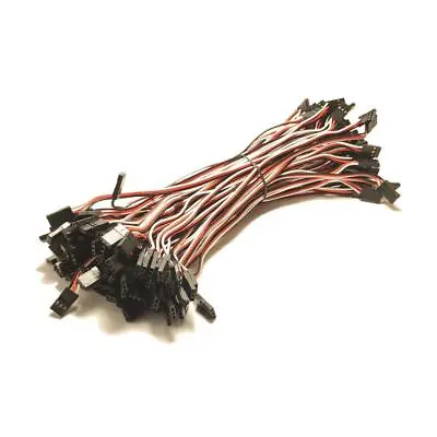 100pcs 10/15/20CM JR Plug Male To Male Servo Extension Lead 26AWG Cable RC Model • $23.99