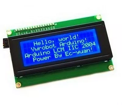 Blue Serial IIC/I2C/TWI 2004 204 20X4 Character LCD Module Display For Arduino • $4.76