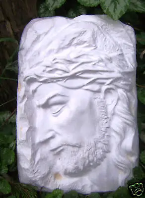 Jesus Face Mold Concrete Plaster Religious Plastic Mould 10  X 6  X 1  Thick • $29.95