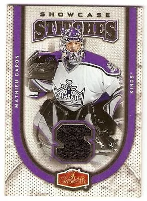 Mathieu Garon 2006-07 Flair Showcase Stitches Jersey #ss-ga Los Angeles Kings • $4.50