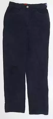 Olsen Womens Blue Cotton Straight Jeans Size 8 L28.5 In Regular Button • £8.25