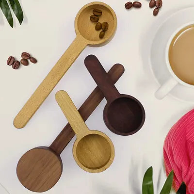 Kitchen Wooden Measure Scoop Coffee/Tea/ Milk/Wash Powder Home Measuring Spoons • £7.57