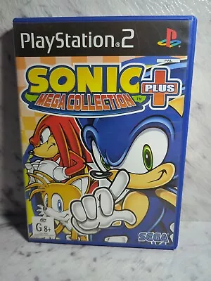 Sonic Mega Collection Plus PS2 PAL + Manual • $17.95