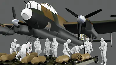 WWII RAF Lancaster Bomb Load - 10 Figure Set • £12.99