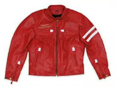 MOTO GUZZI Leather Jacket Mg Red / M / Woman M 606093M01R Leather Jacket Mg Red /m /wom • $108.19