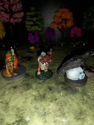 $10 • Buy Dungeons And Dragons Painted Miniatures Dwarf Druid And Odin
