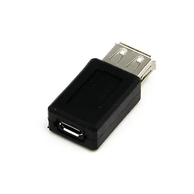 USB 2.0 A Female To Micro USB Female Socket Adapter Connector Extender Coupler • £2.70