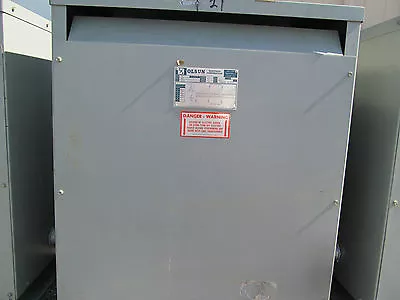 Olsun Three Phase Transformer 75 KVA Prim 460 Sec 460Y 8406-AD S-30271 • $972