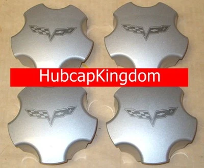 $26.72 • Buy 2005 2006 2007 CHEVROLET CORVETTE Center Cap SILVER OEM SET