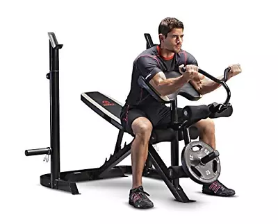 Marcy Adjustable Olympic Weight Bench With Leg Developer And Squat Rack MD-879 • $297.46