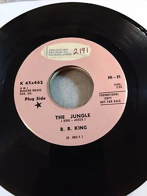 BLUES B B King The Jungle / Long Gone Baby Kent 462 1967 EX PROMO • $12