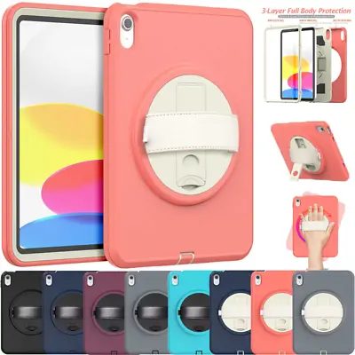 $28.99 • Buy For IPad 10/9/8/7th Gen Air 5 Pro 11 Kids Shockproof Heavy Duty Stand Case Cover